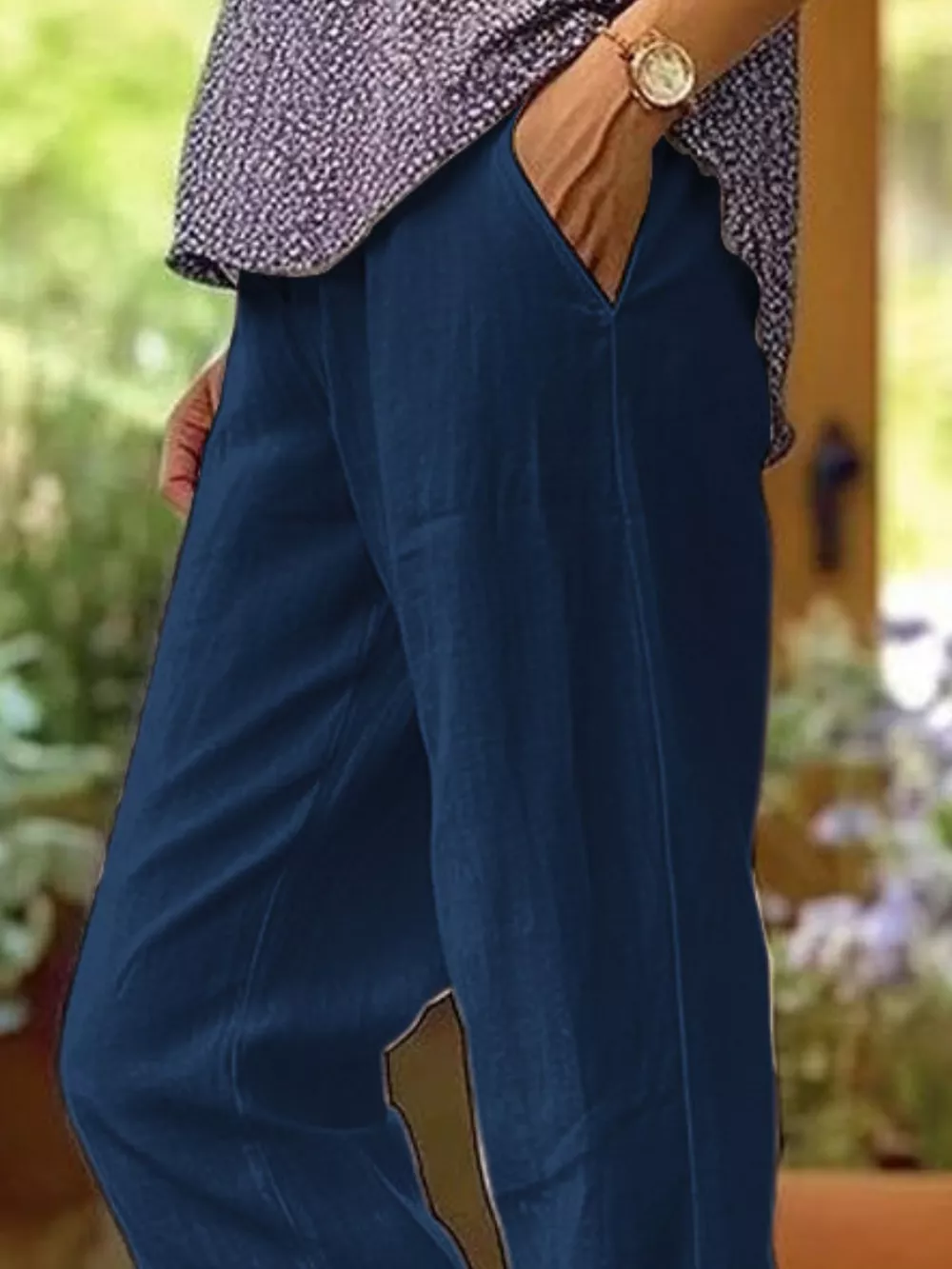 Full Size Casual Wide-Leg Pants Plus Size, image 2