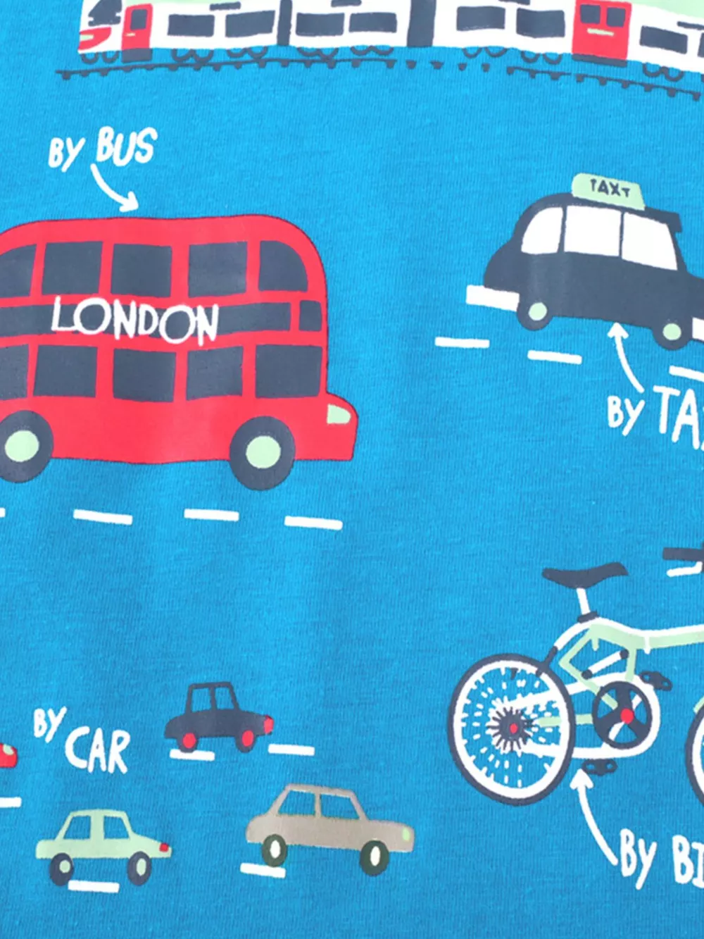 Children's London Travel Print Long Sleeve T-Shirt, image 3