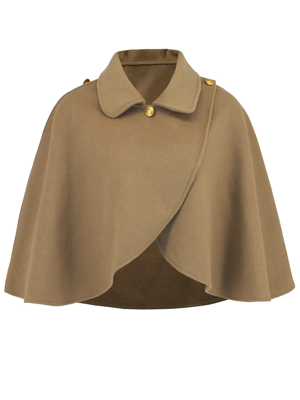 Collared Neck Cropped Cape, image 18