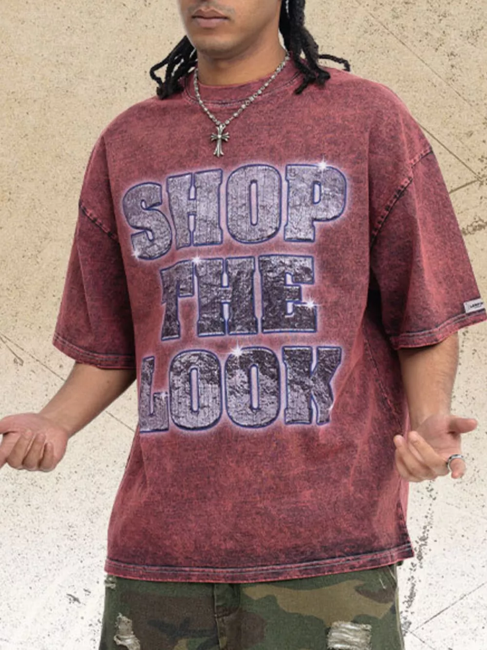 Men's Letter Graphic Short Sleeve T-Shirt, image 2