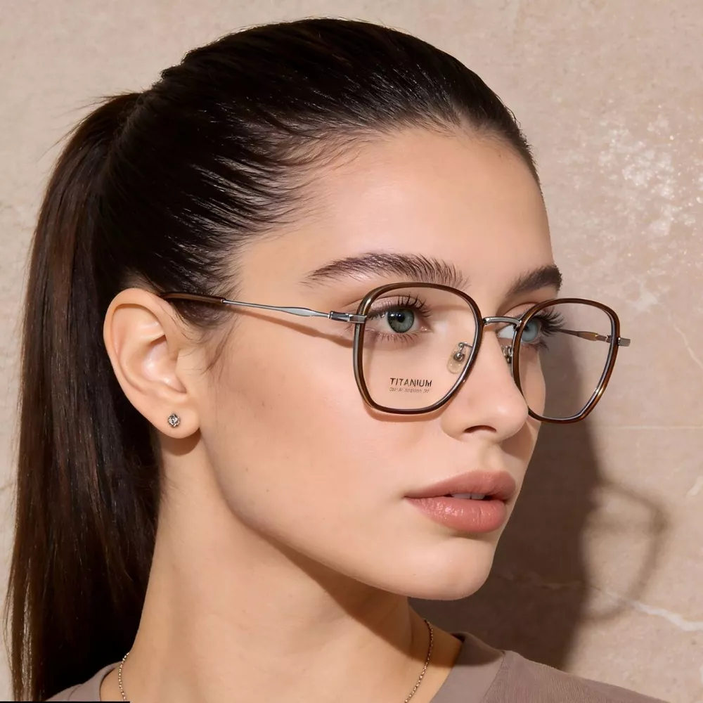 Oversized Polygon Frame Glasses, image 2