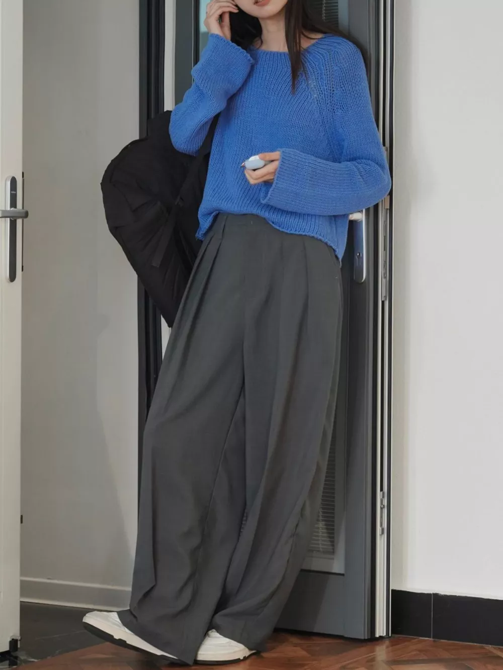 High-Waisted Pleated Wide-Leg Pants, image 16