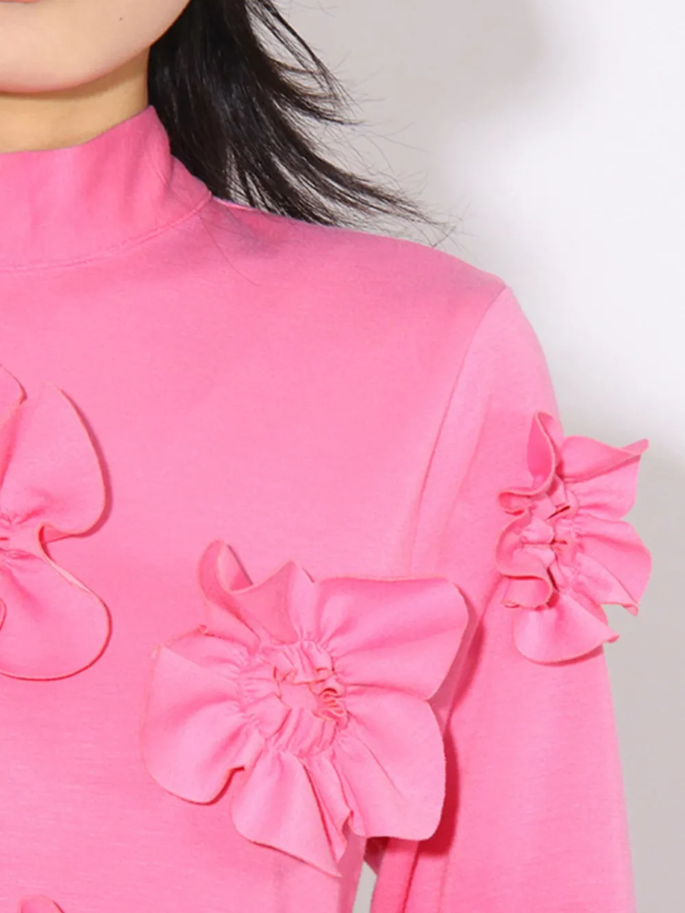 Floral Applique Long Sleeve Maxi Dress, image 3