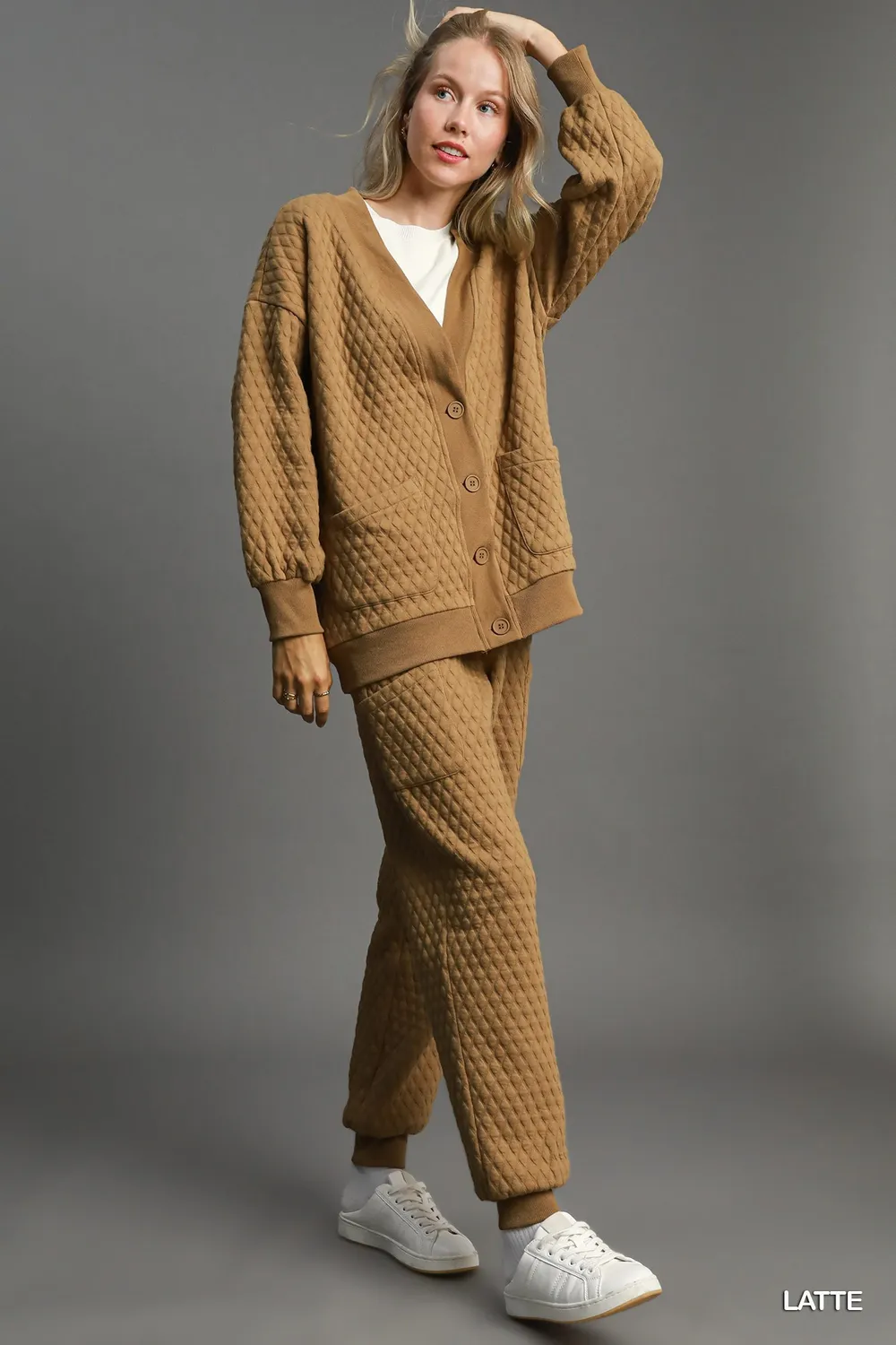 Button-Up Jacquard Cardigan, image 3