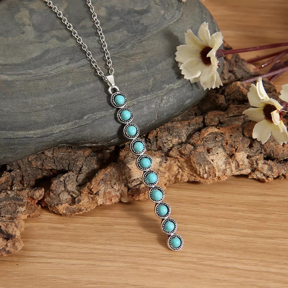 Vintage Style Beaded Bar Necklace, image 7