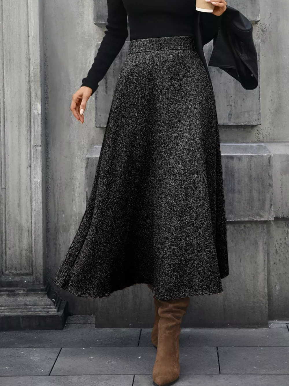 A-Line Midi Skirt, image 4