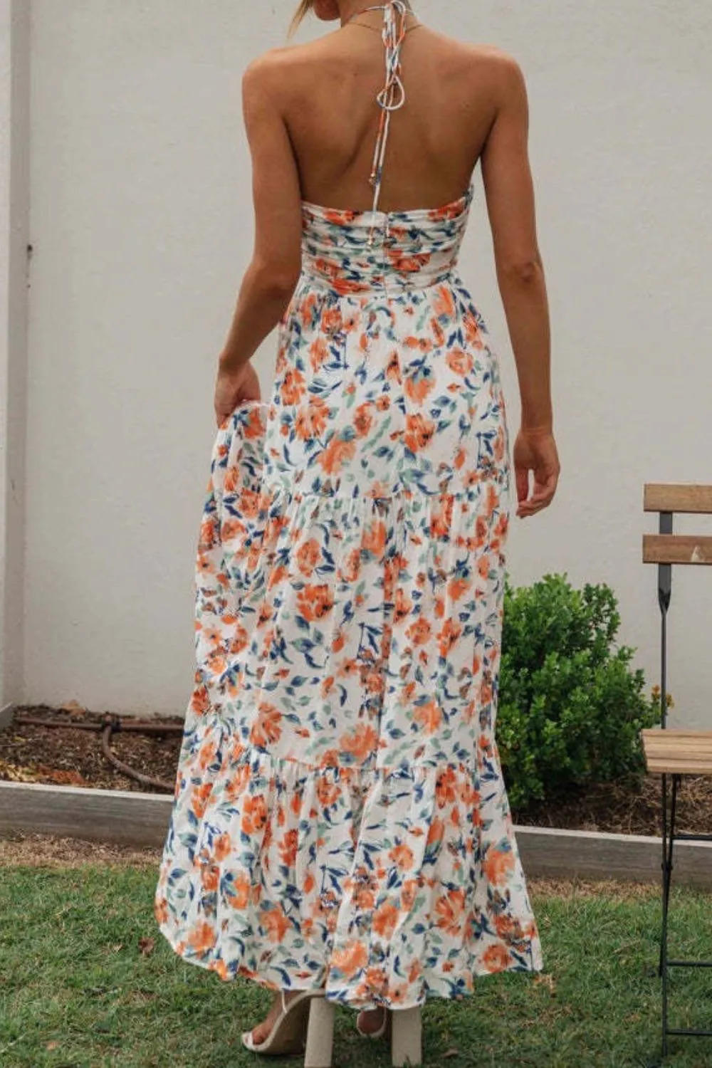 Printed Halter Neck Cami Dress, image 6