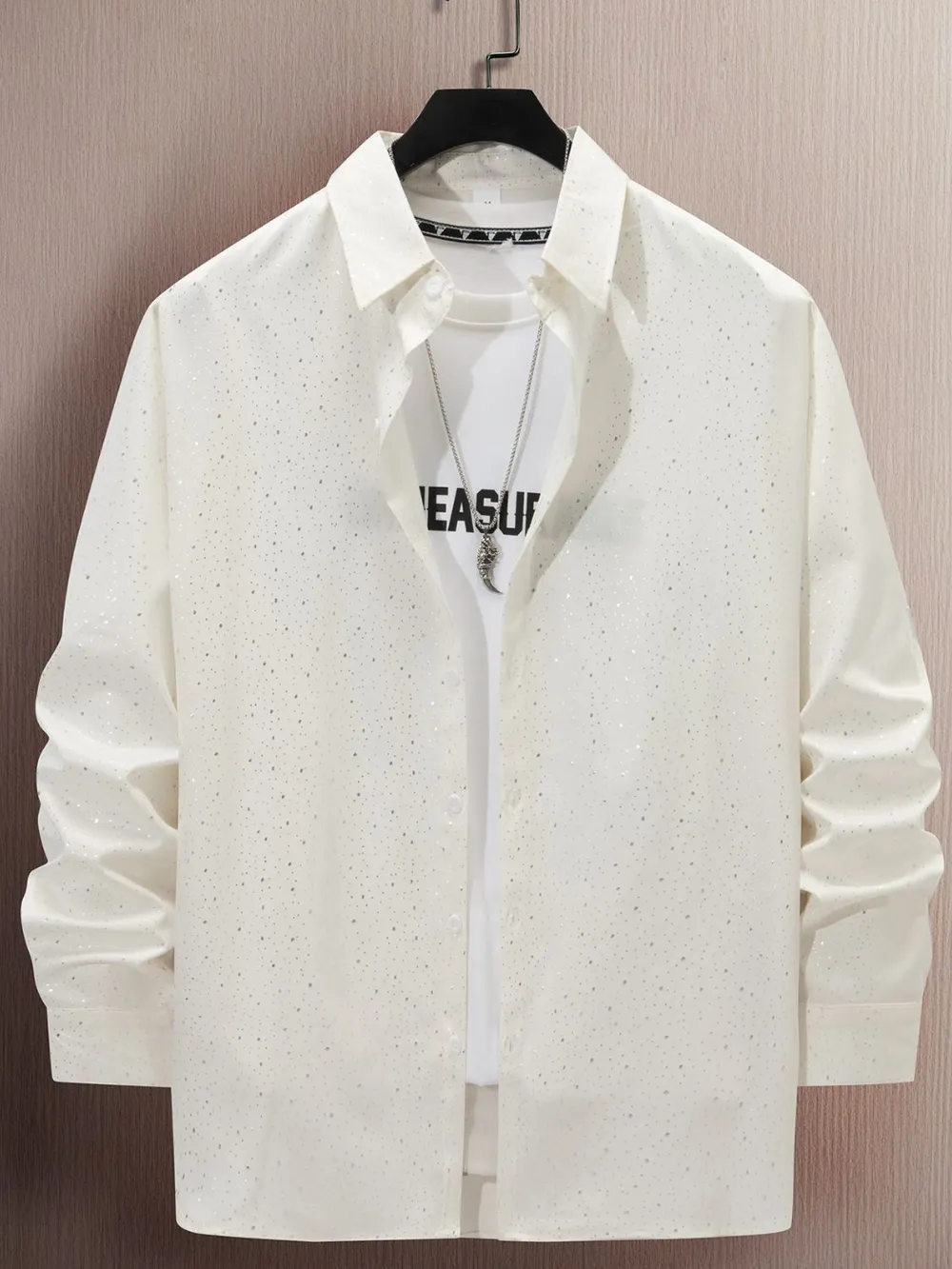 Men's Full Size Button Up Long Sleeve Shirt Plus Size, image 9
