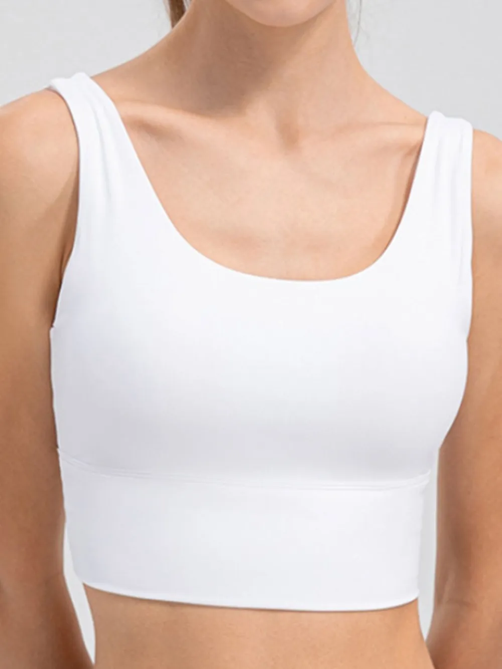 Scoop Neck Wide Strap Active Tank, image 5