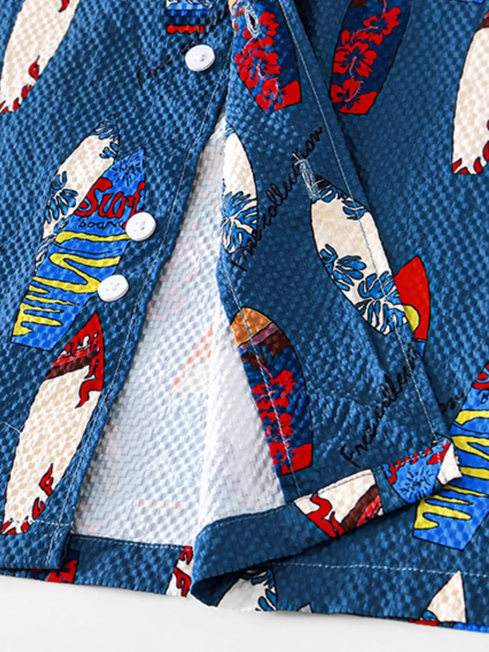 Men's Printed Button Up Short Sleeve Shirt, image 3