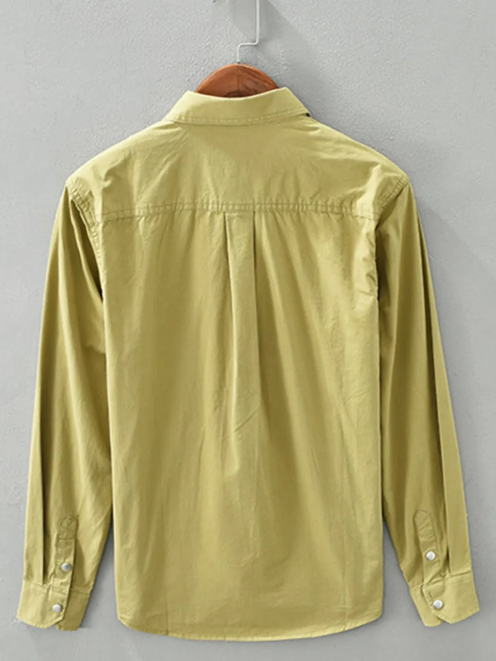 Men's Plus Size Button Up Long Sleeve Shirt, image 3