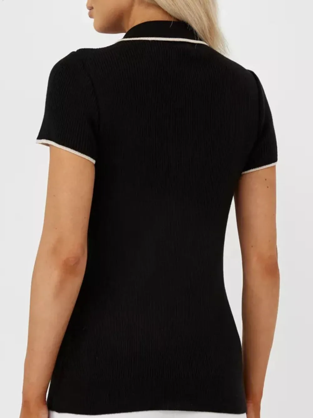 Contrast Trim Button Detail Polo, image 4