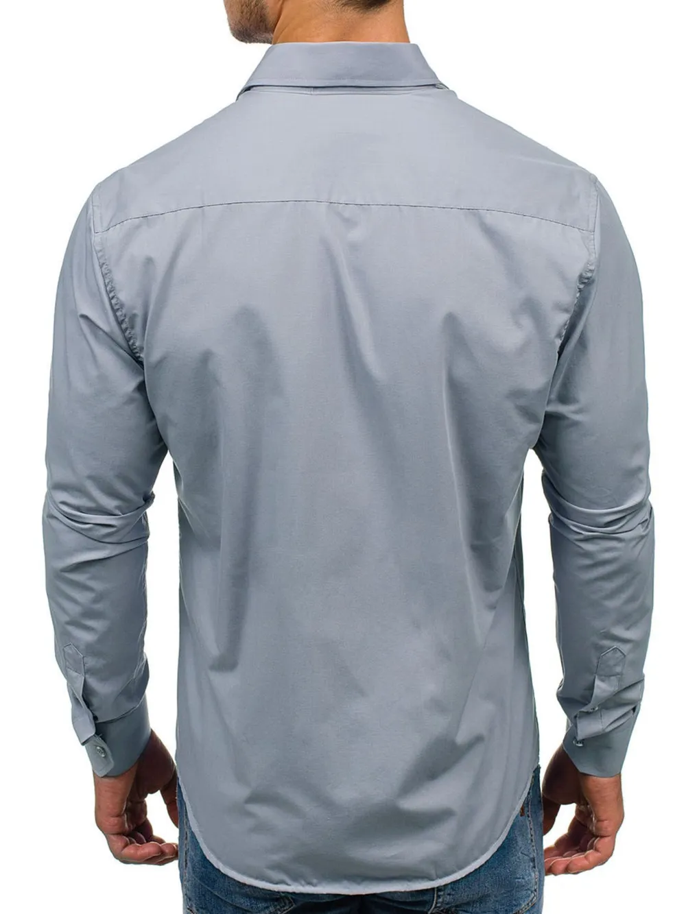Men's Slim Fit Button-Down Shirt, image 3