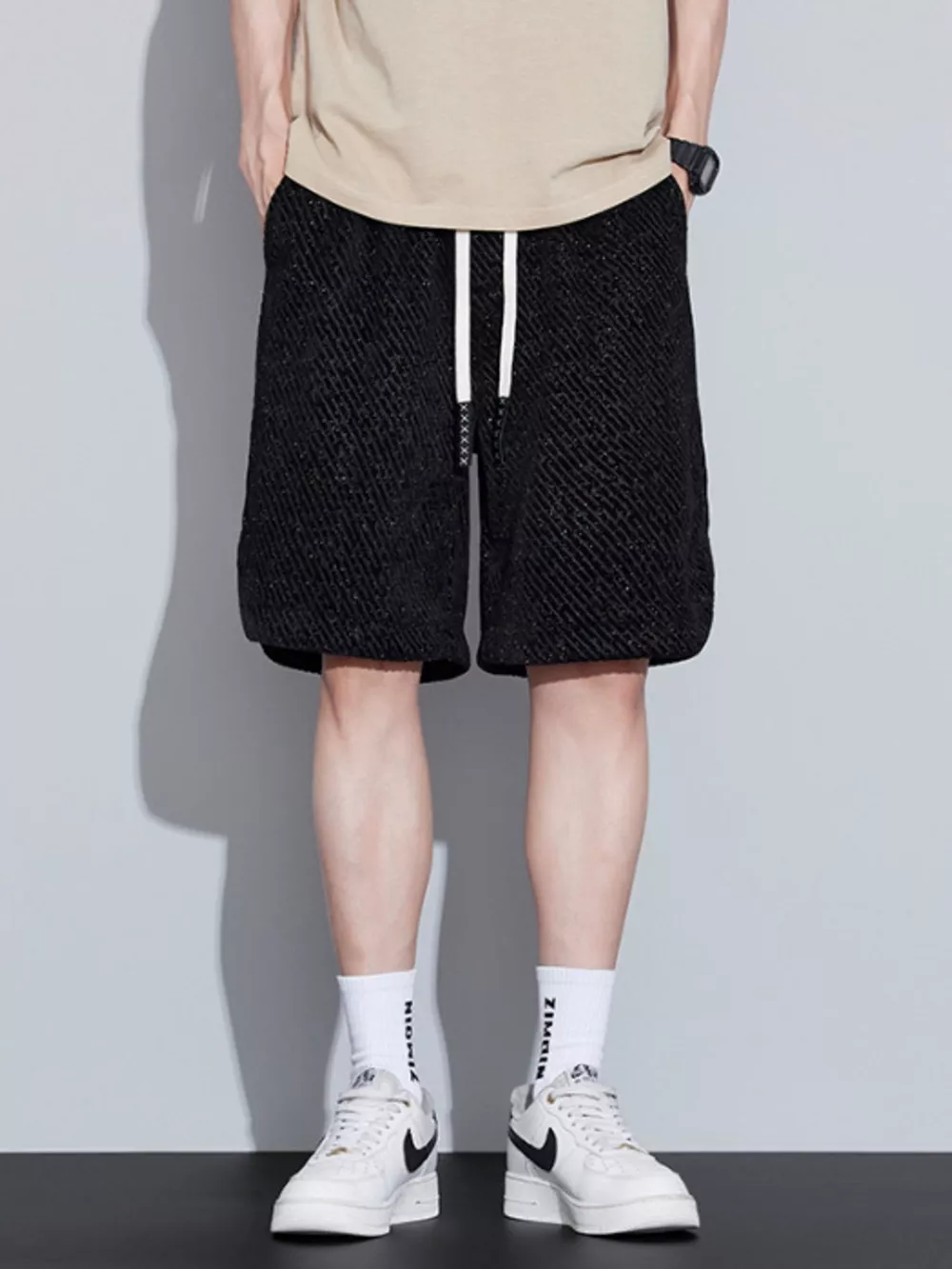 Men's Plus Size Drawstring Loose Fit Shorts