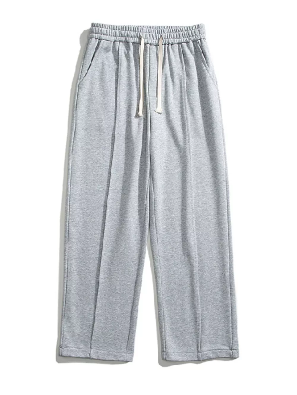 Men's Plus Size Casual Wide Leg Drawstring Pants, image 3