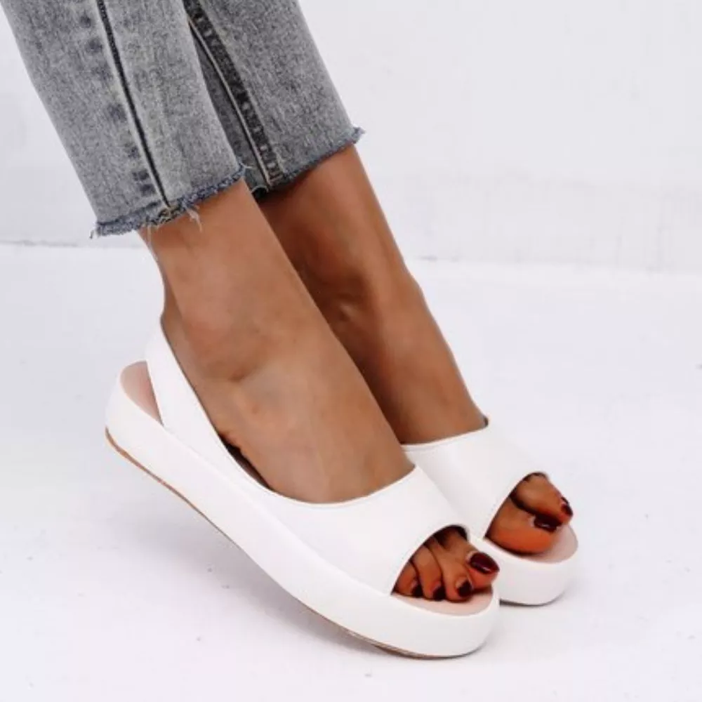 Peep Toe Platform Sandals, image 2