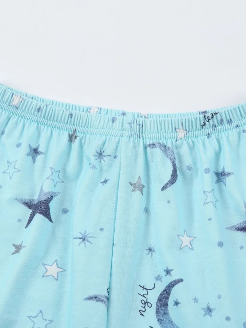 Printed Round Neck Top and Shorts Lounge Set, image 21