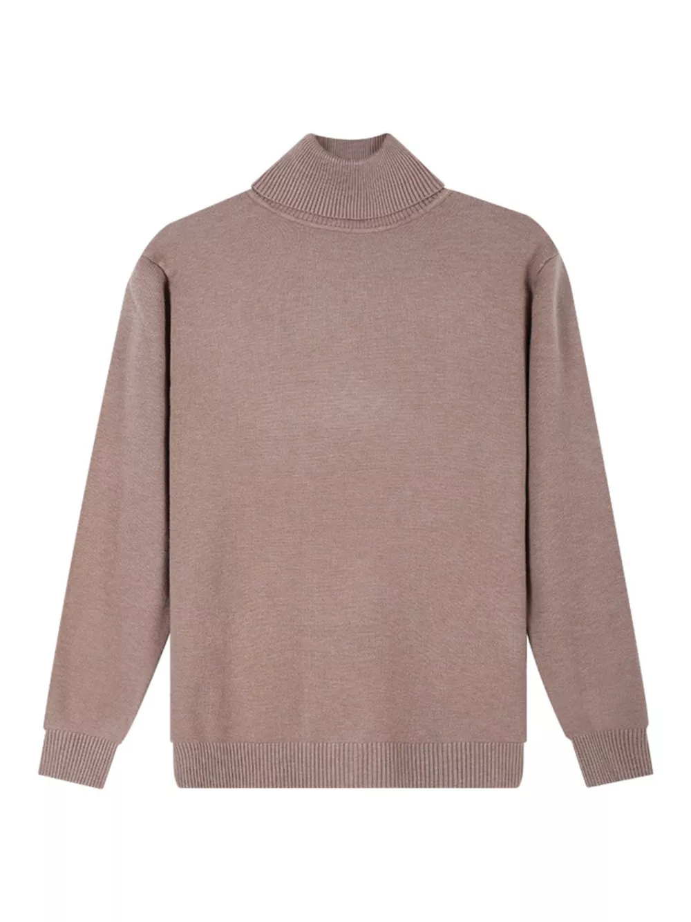 Men's Plus Size Slim-Fit Turtleneck Sweater, image 5