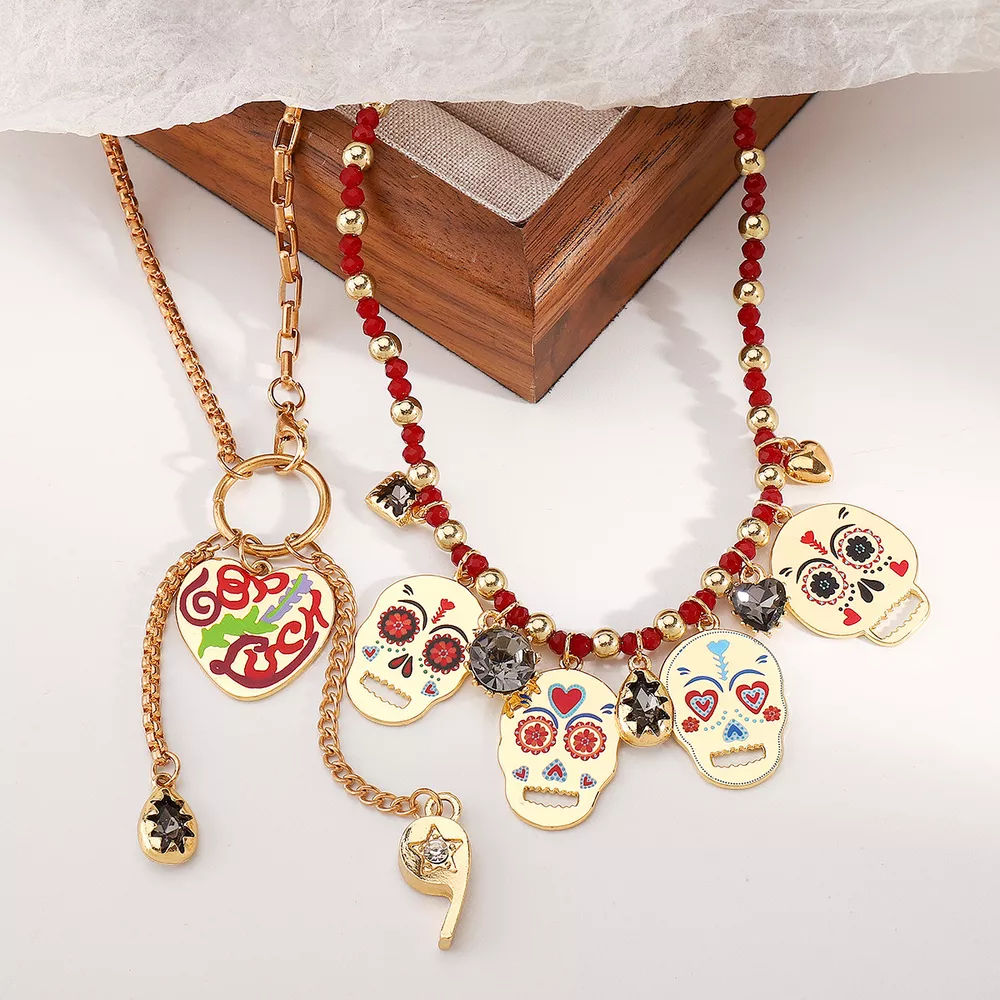 18K Gold-Plated Halloween Charm Necklace, image 5