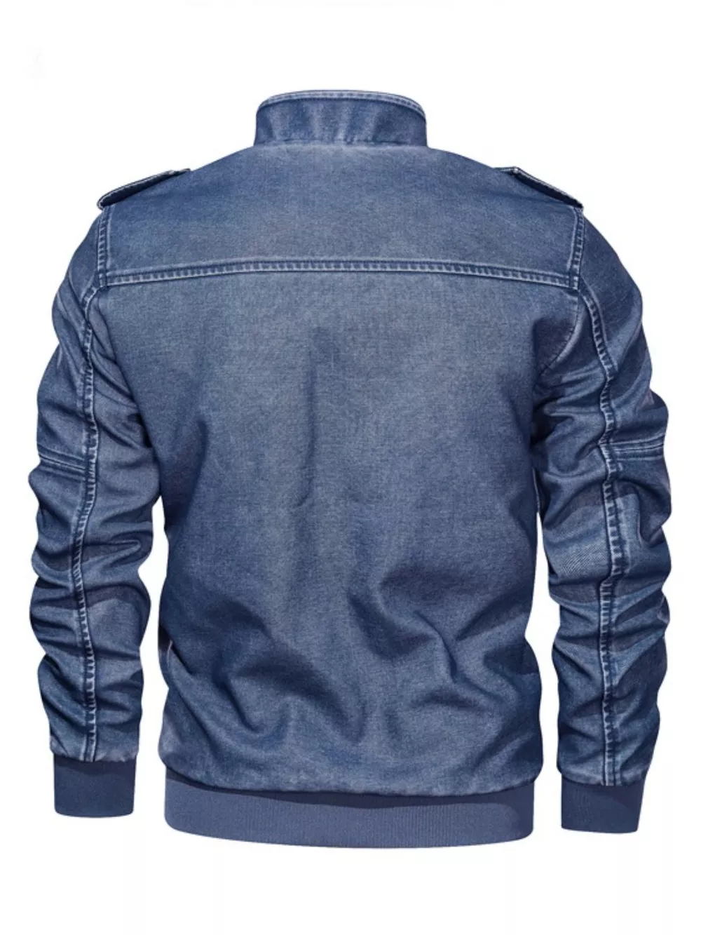 Men's Plus Size Zip Up Long Sleeve Jacket, image 3