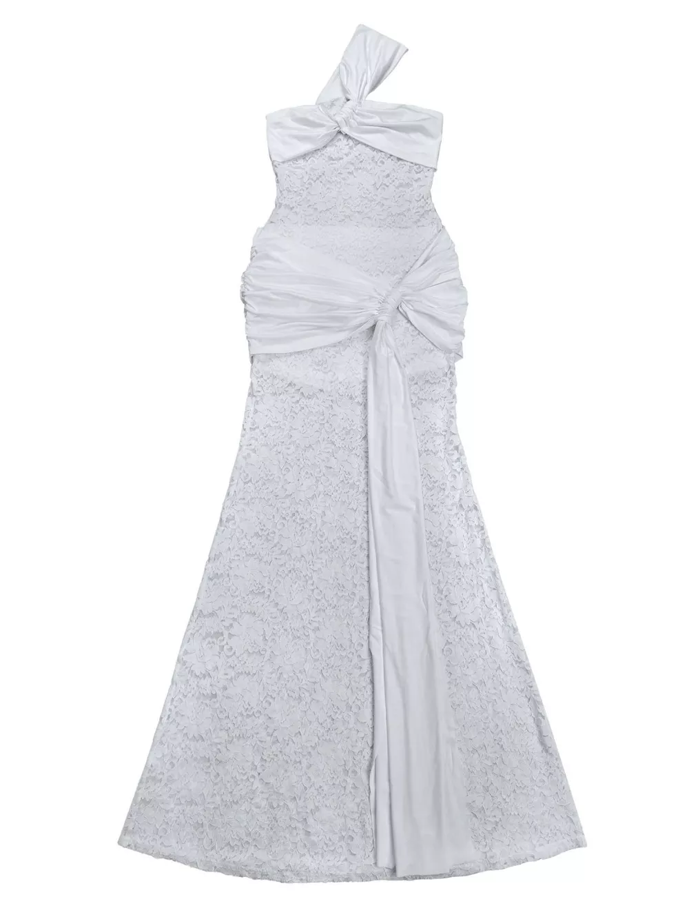 Lace One-Shoulder Maxi Dress, image 5