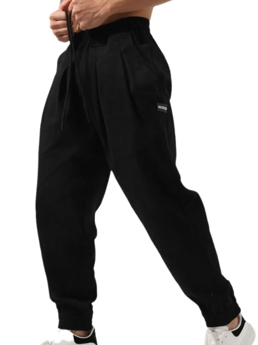 Men's Plus Size Drawstring Pocketed Active Pants, image 6