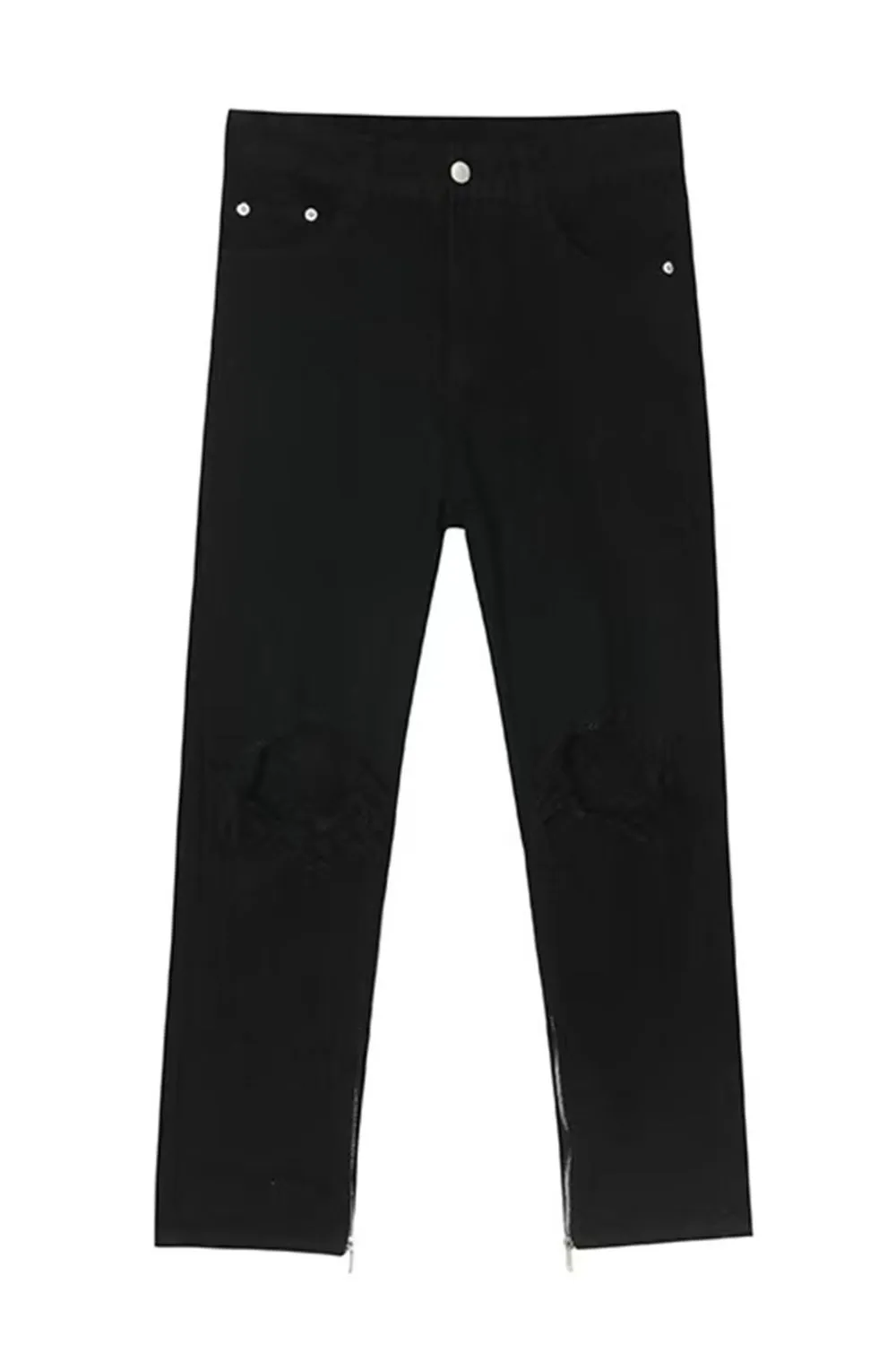 Distressed Mid Rise Jeans with Pockets, image 5