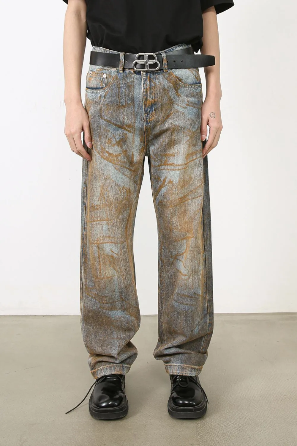 Men's Baggy Jeans with Pockets