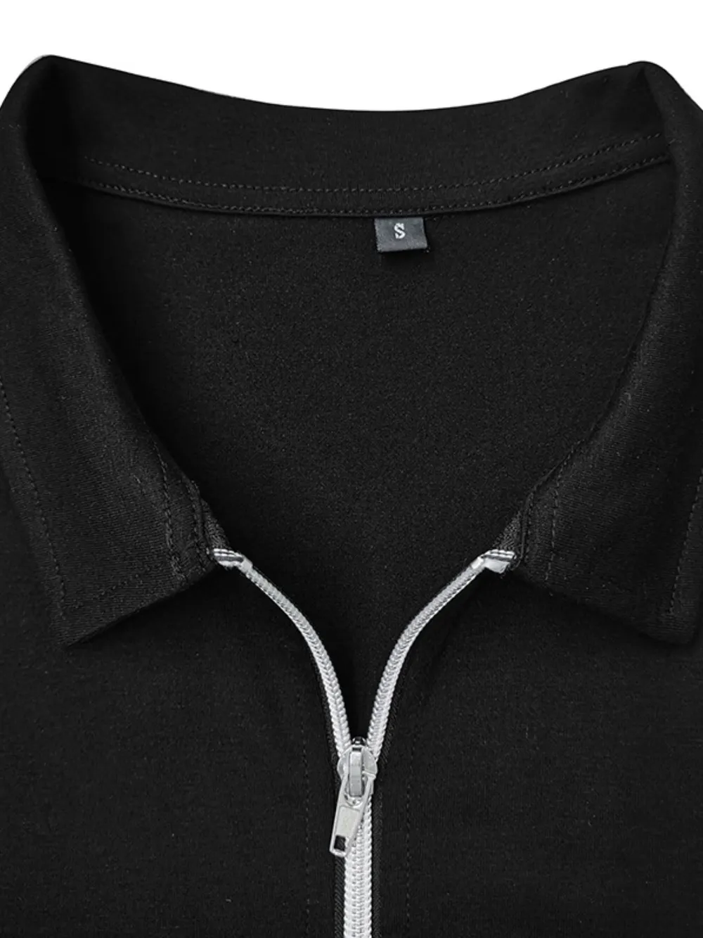 Men's Color Block Long Sleeve Polo Shirt, image 5