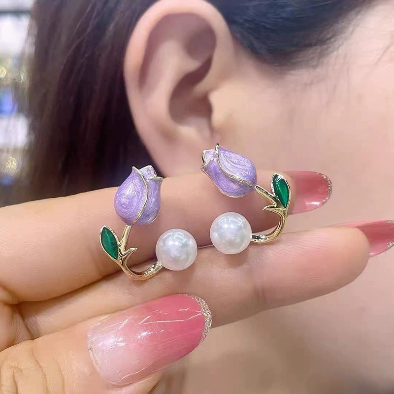 Flower Stud Earrings, image 5