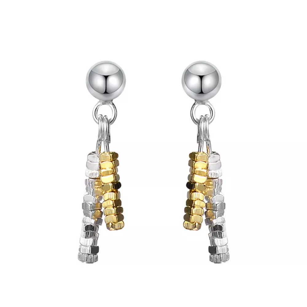 925 Sterling Silver Chain Drop Earrings, image 5