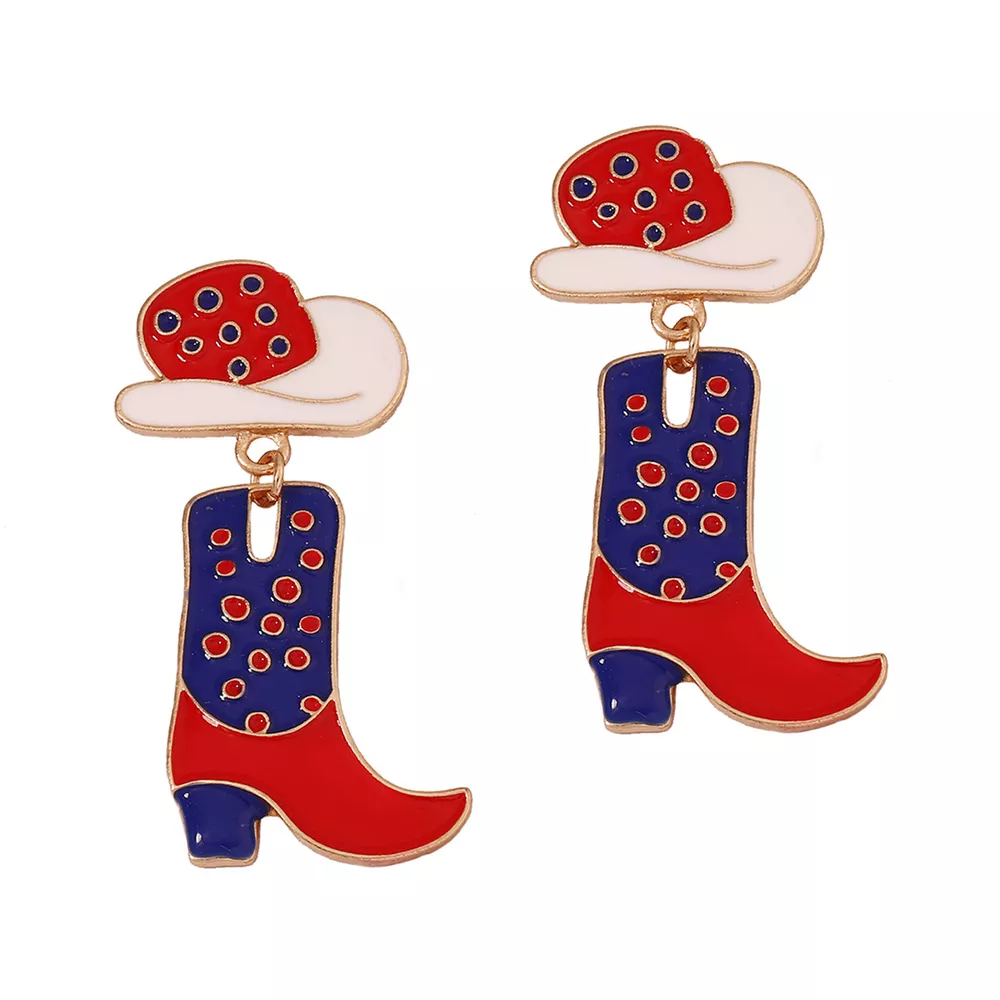 Cowgirl Boot and Hat Dangle Earrings, image 14