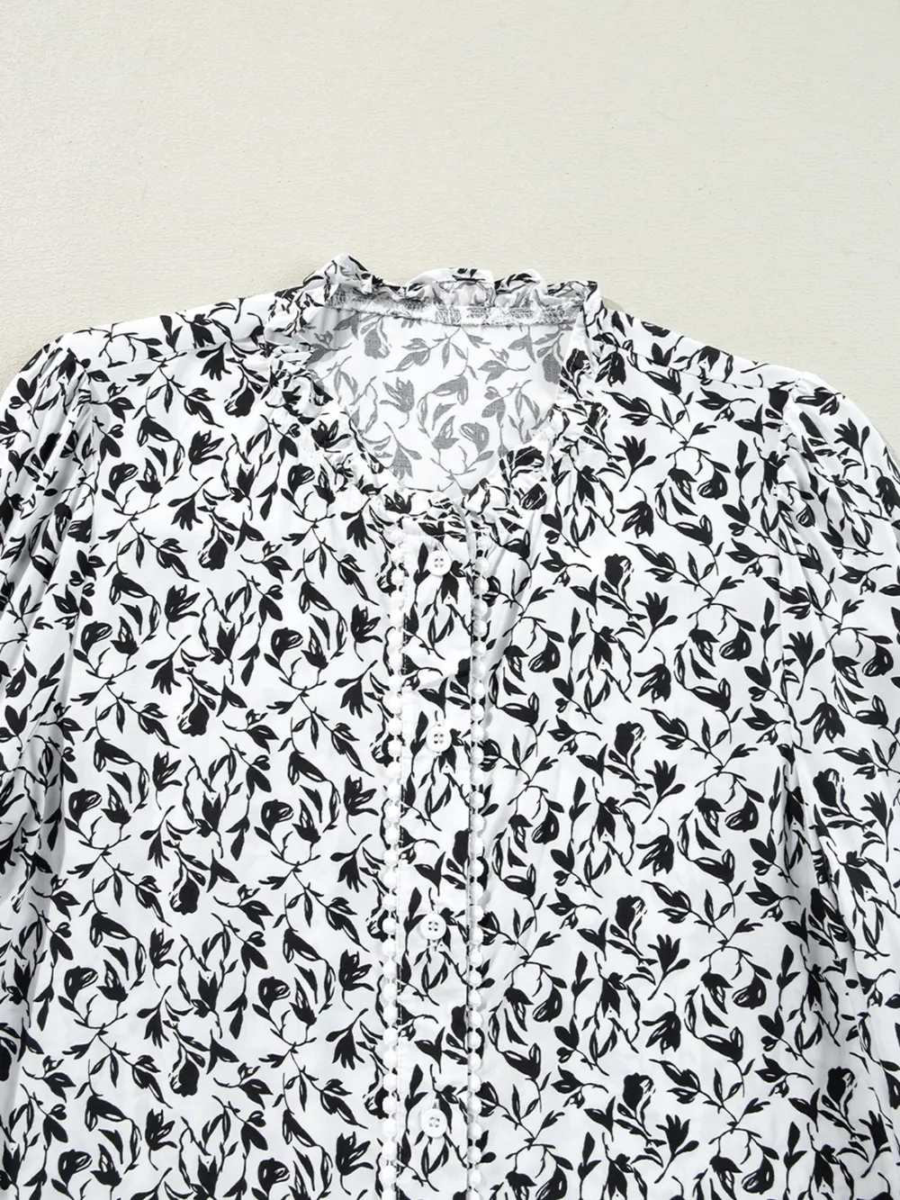 Floral Button Down Long Sleeve Shirt, image 5