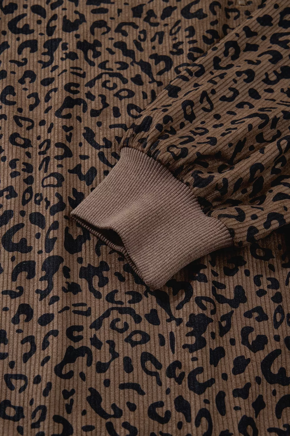 Leopard Print Quarter-Zip Sweatshirt, image 14
