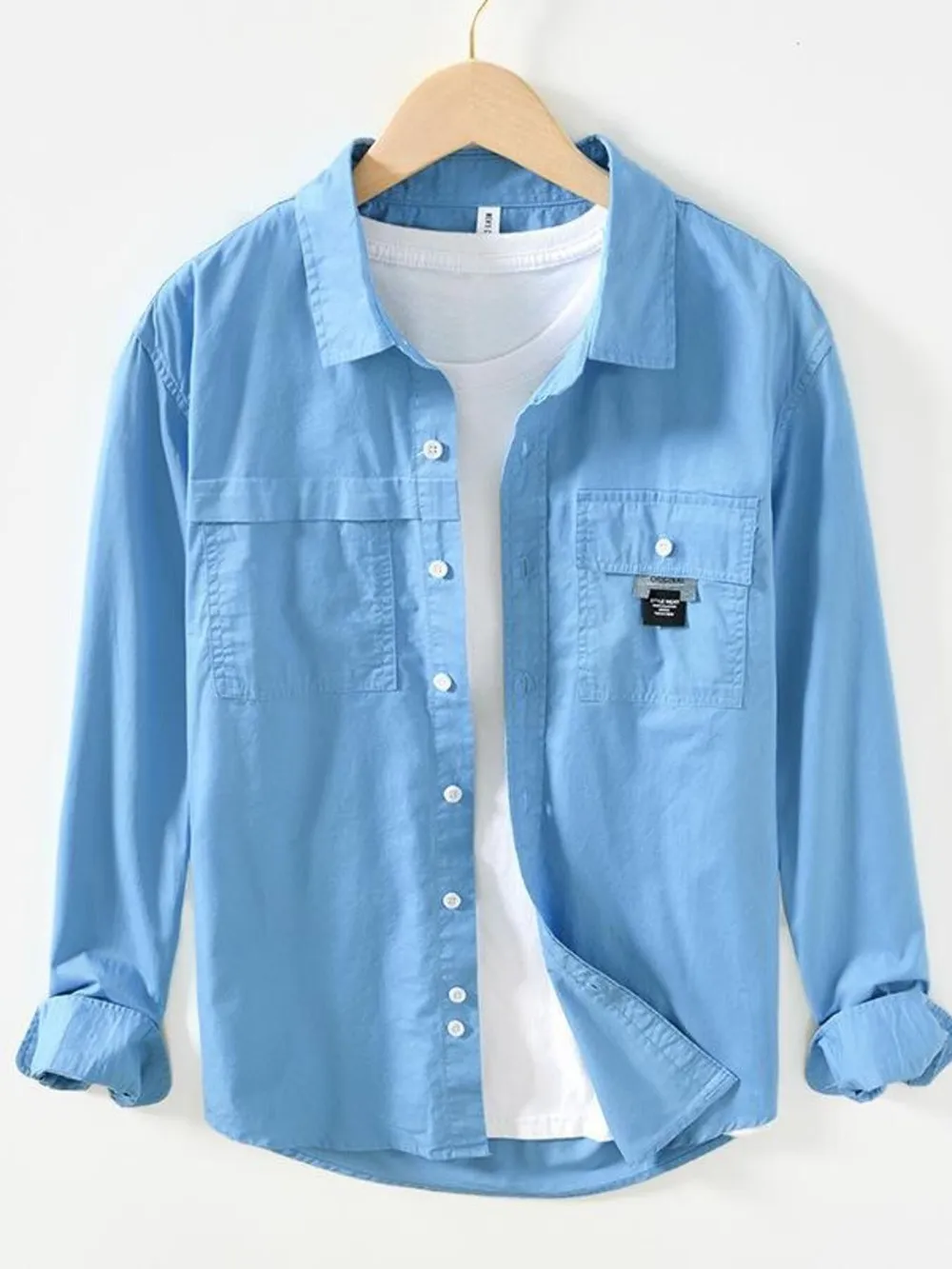 Men's Long Sleeve Button-Up Shirt, image 2