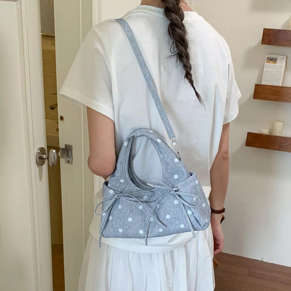 Polka Dot Bow Handbag, image 6
