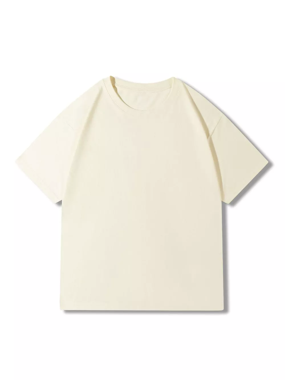 Men's Full Size Classic Crew Neck Solid Color T-Shirt Plus Size