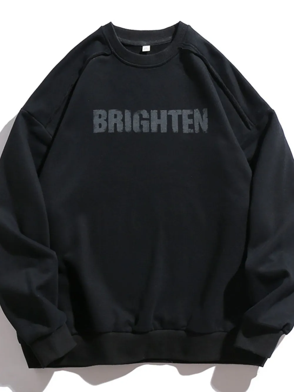 Men's Letter Graphic Round Neck Long Sleeve Sweatshirt, image 6