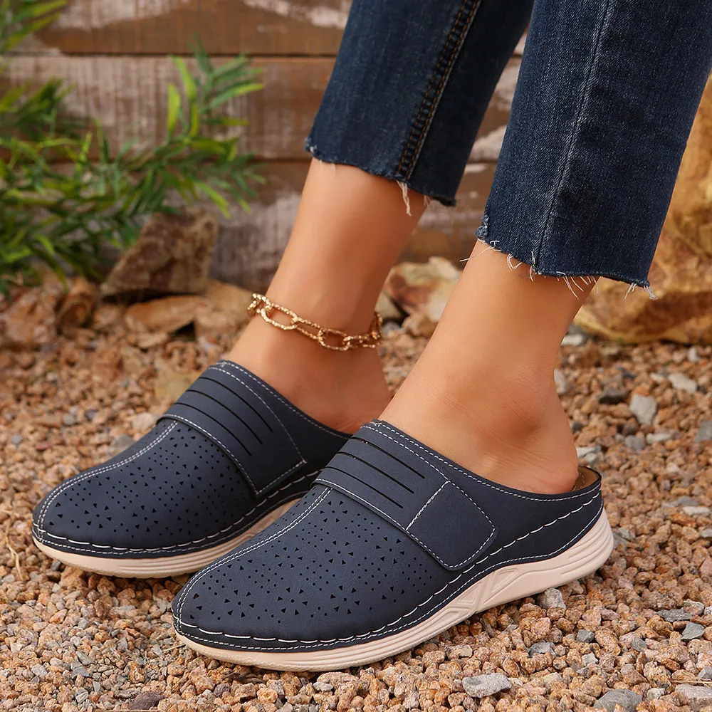 Round Toe Wedge Sandals, image 5