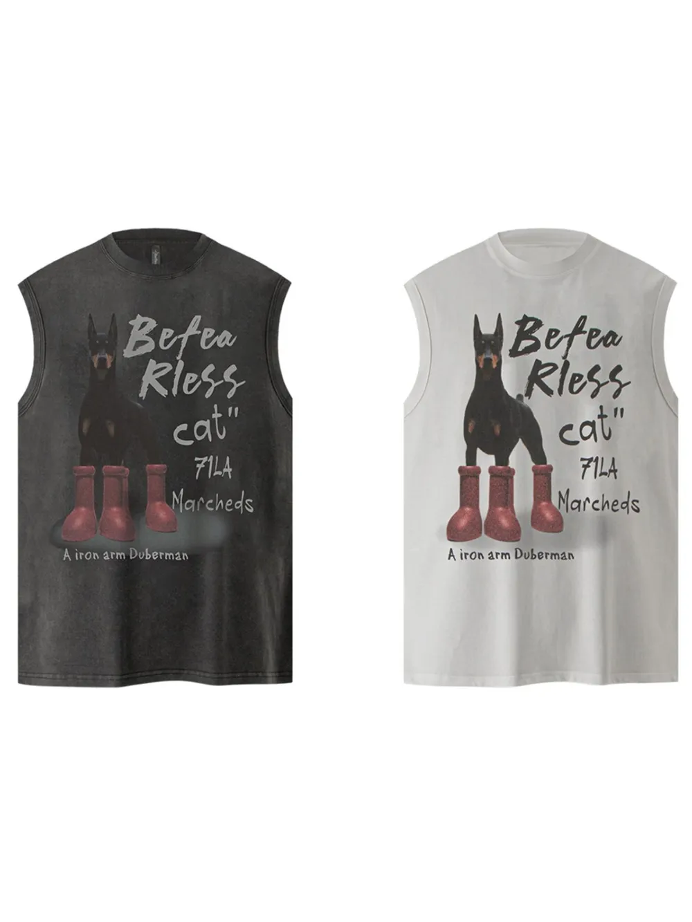 Men's Graphic Sleeveless Round Neck Tank, image 3