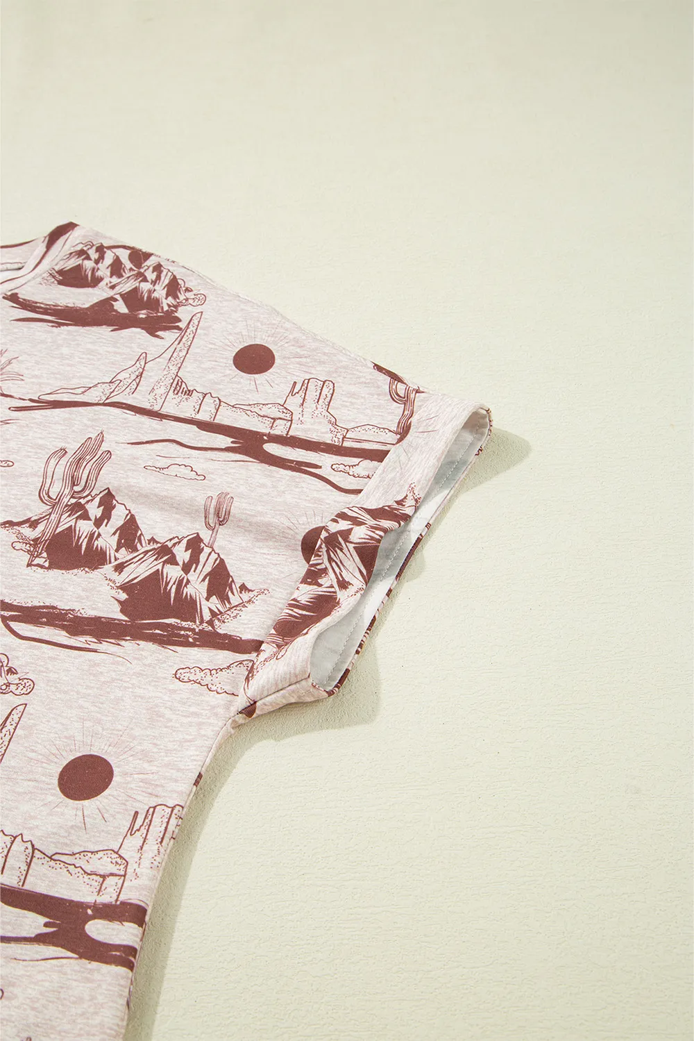 Printed Round Neck Short Sleeve T-Shirt, image 3