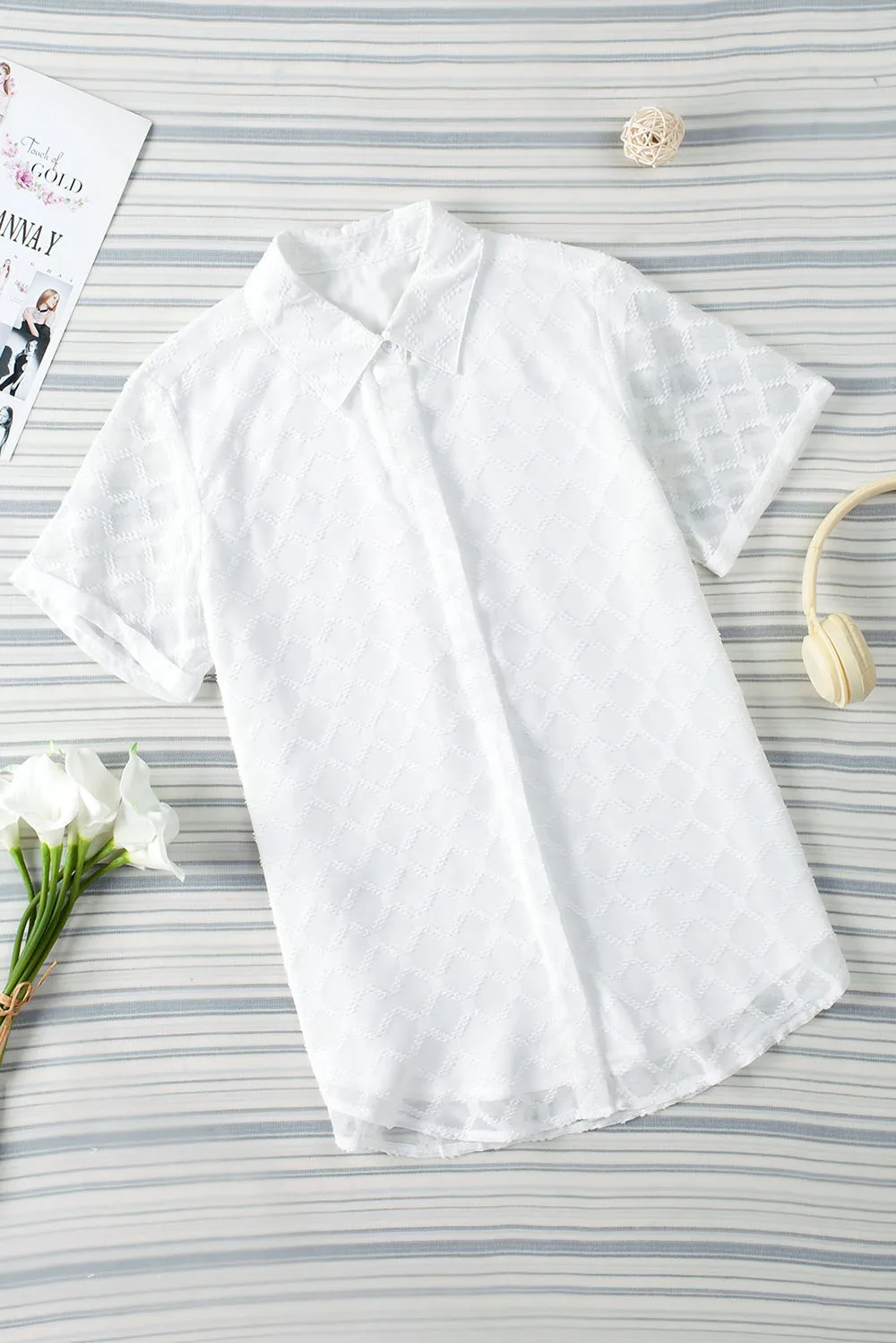 Button Up Short Sleeve Shirt, image 2