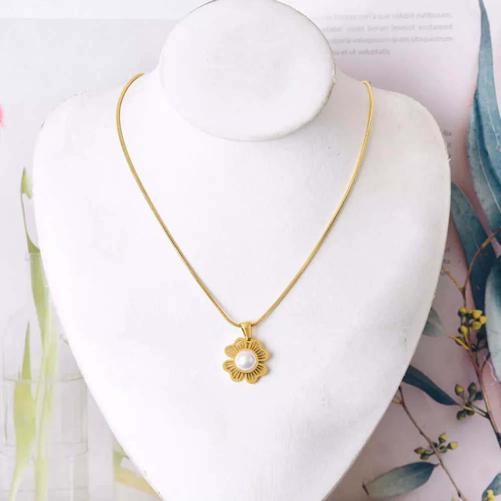 18K Gold-Plated Flower Jewelry Set, image 6