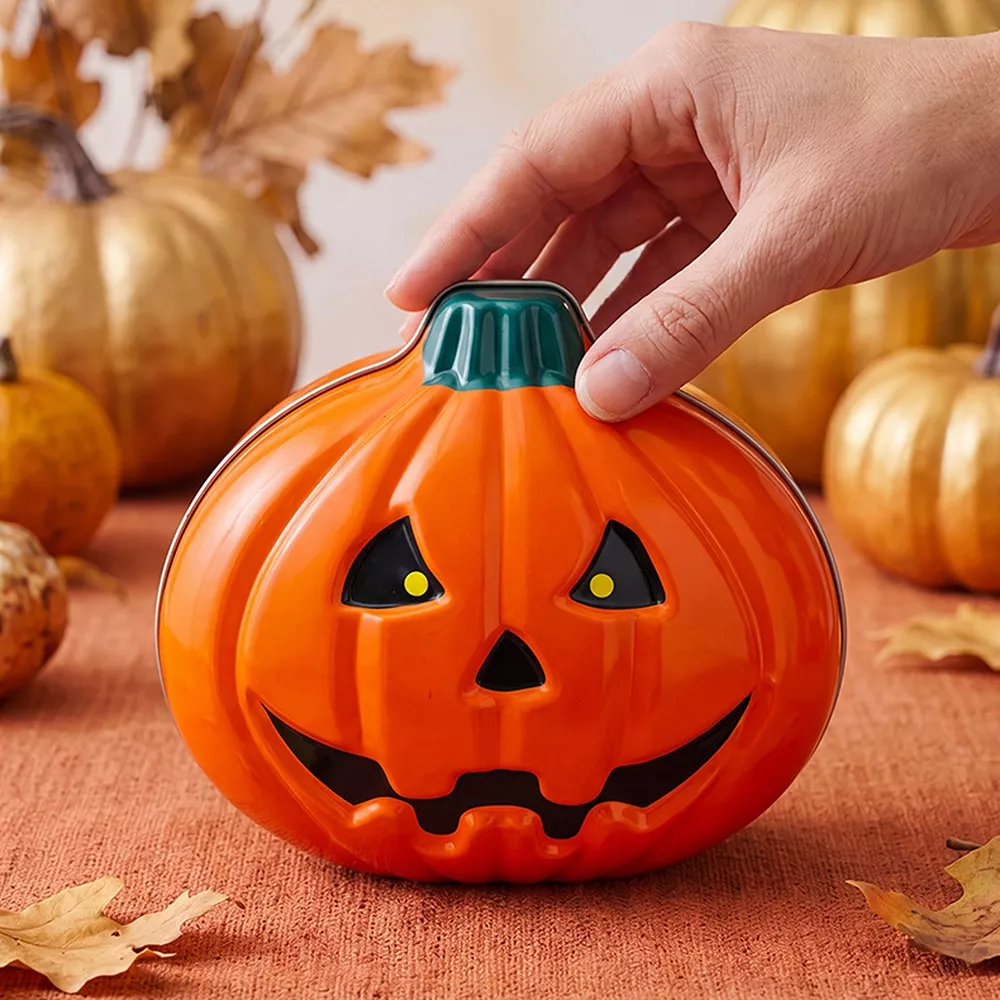 Decorative Pumpkin-Shaped Halloween Storage Box, image 6