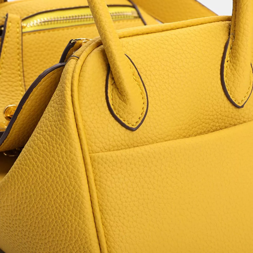 Textured PU Leather Handbag, image 8