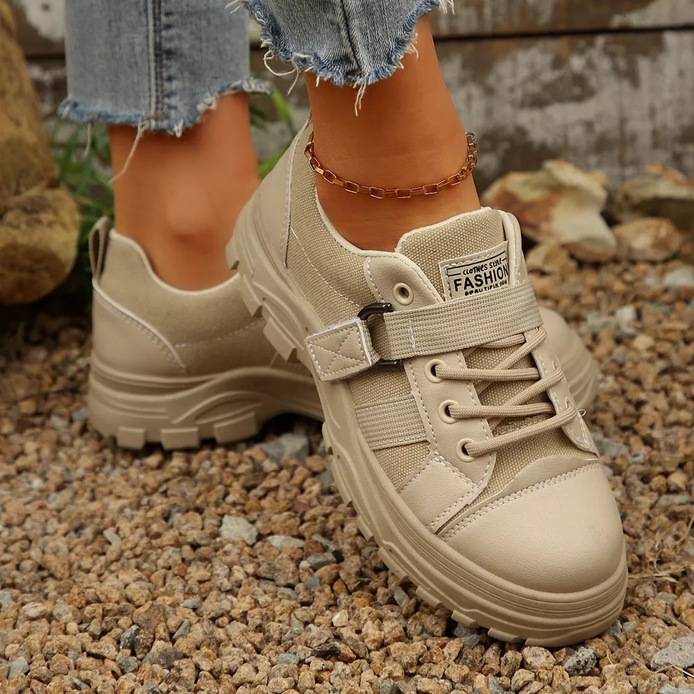Lace Up Platform Casual Sneakers, image 7