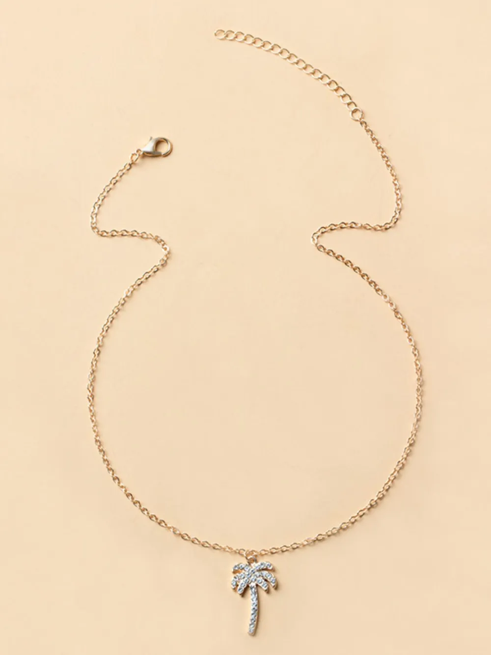 Zircon Palm Tree Pendant Necklace, image 6