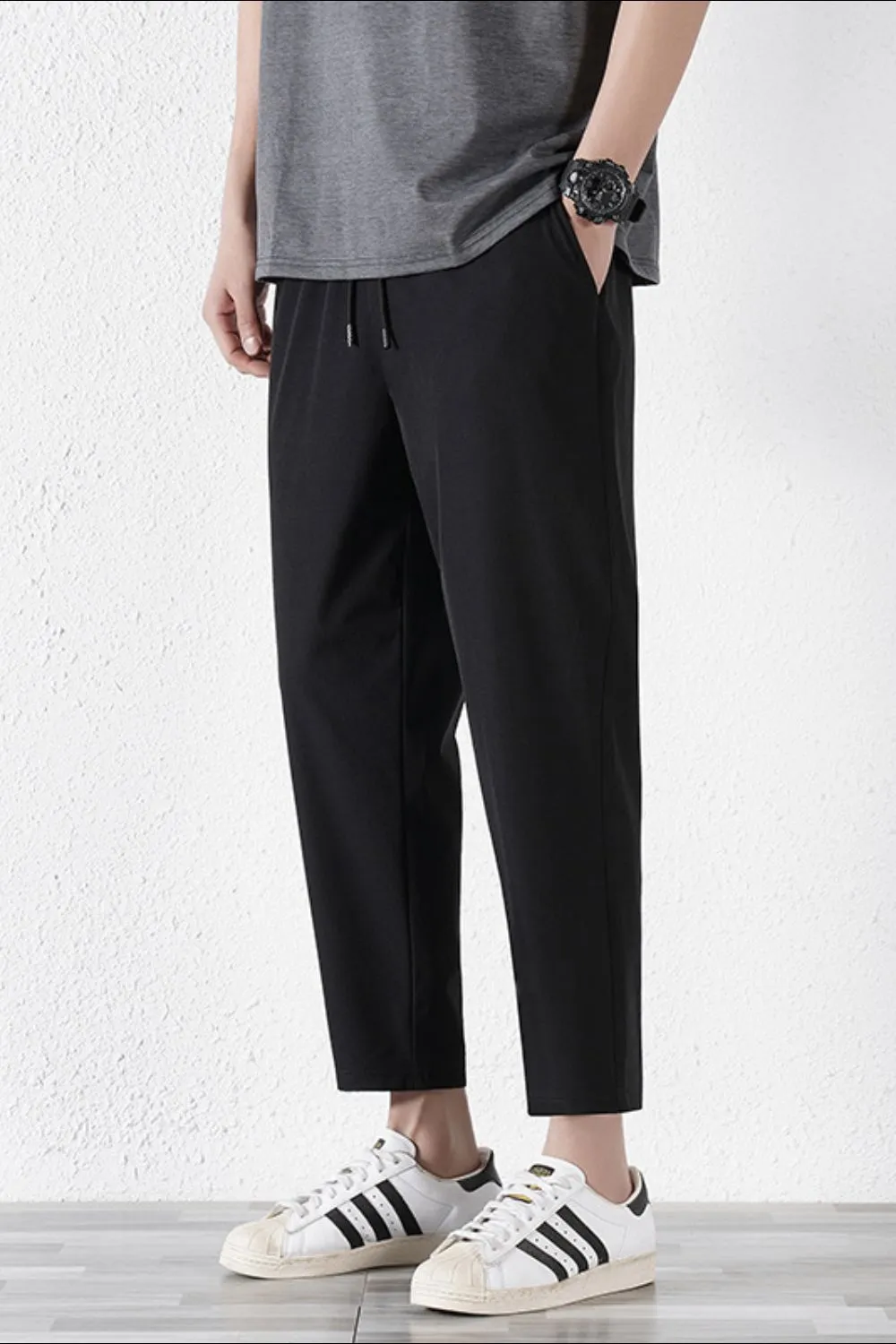 Men's Plus Size Drawstring Pants with Pockets, image 7