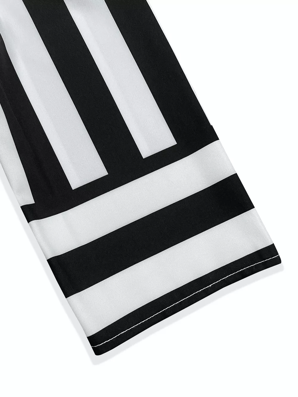 Striped Notched Casual Mini Dress, image 3