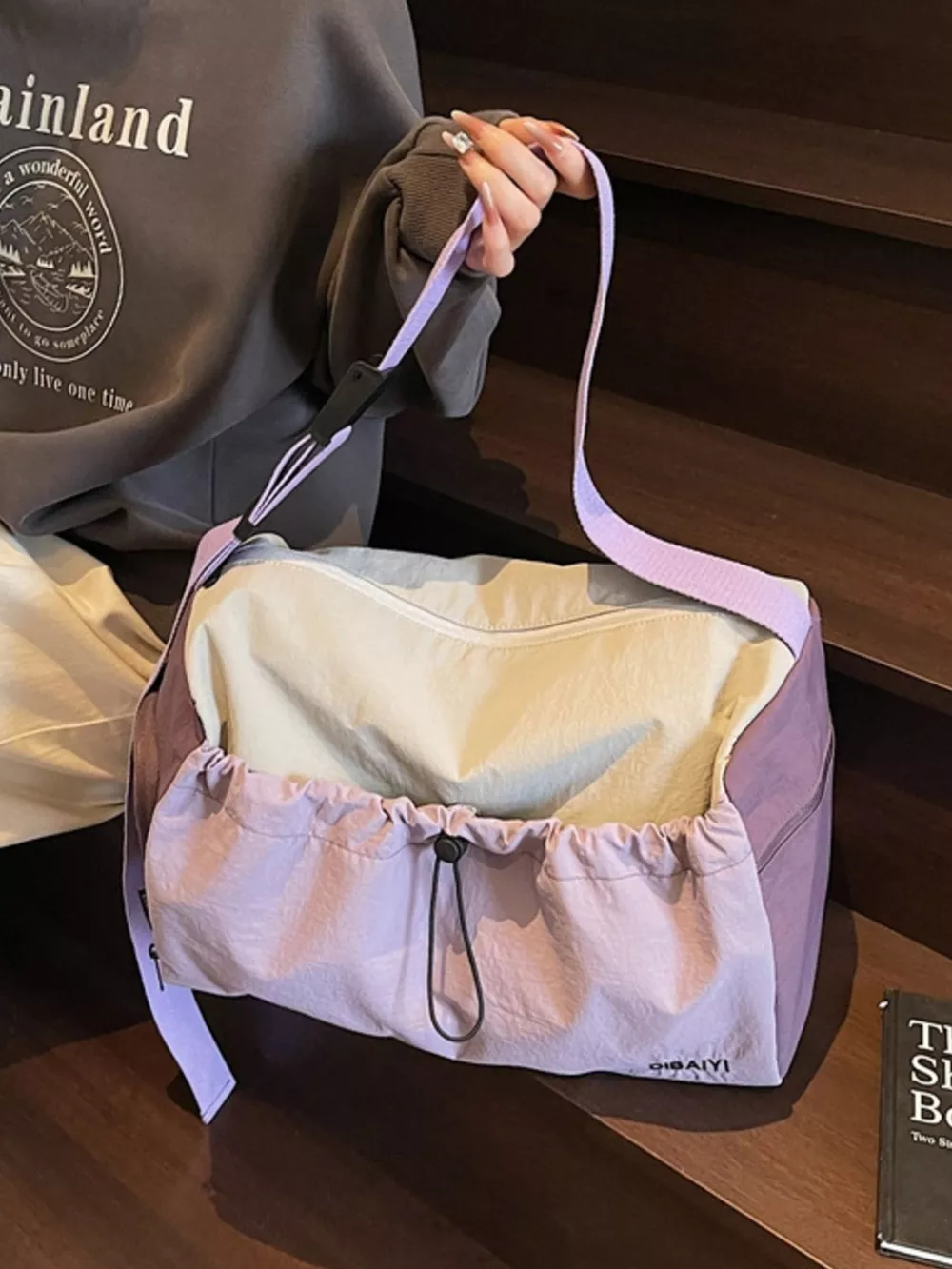 Lightweight Drawstring Closure Travel Bag, image 7